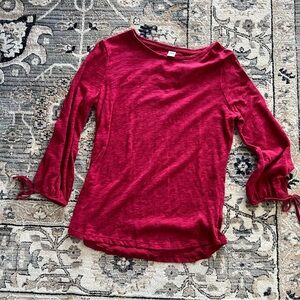 Women’s Old Navy top 3/4 tie sleeve